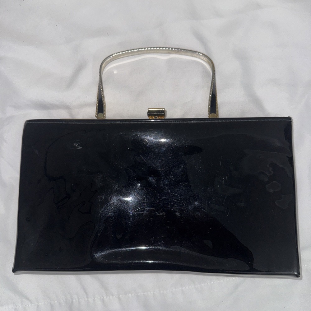 Vintage  Ande  clutch purse Black sequin Classy VTG Rare shiny EUC